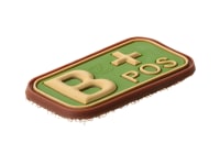 JTG Bloodtype Rubber Patch B Pos