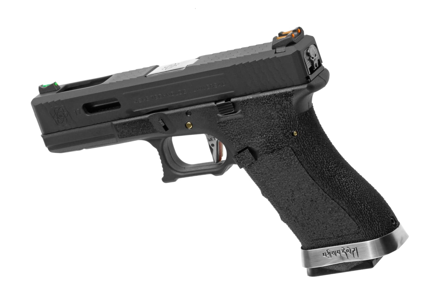 WE G-Force 17 BK Silver Barrel Metal Version GBB