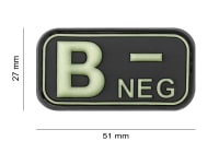 JTG Bloodtype Rubber Patch B Neg