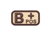 JTG Bloodtype Rubber Patch B Pos