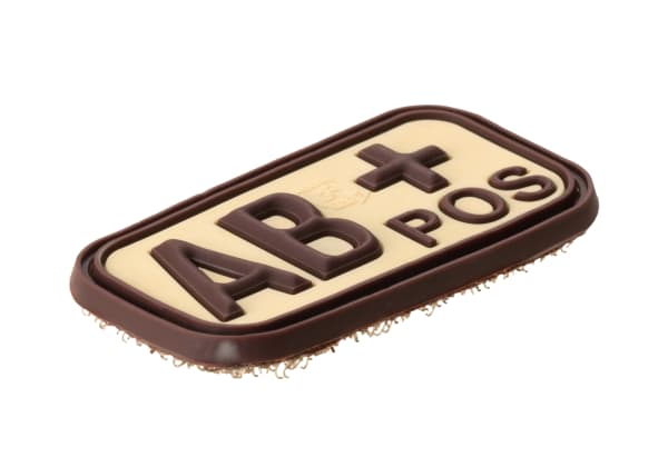 JTG Bloodtype Rubber Patch AB Pos