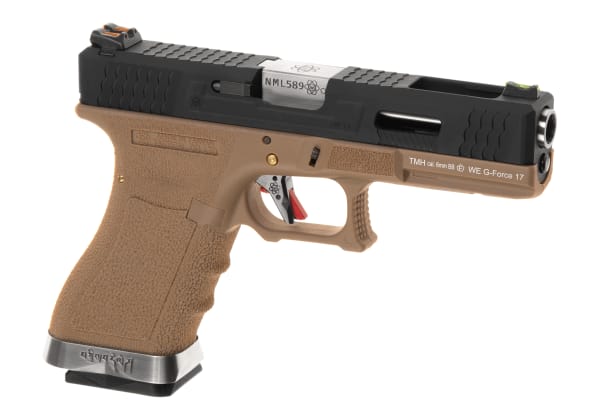 WE G-Force 17 BK Silver Barrel Metal Version GBB