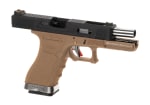 WE G-Force 17 BK Silver Barrel Metal Version GBB