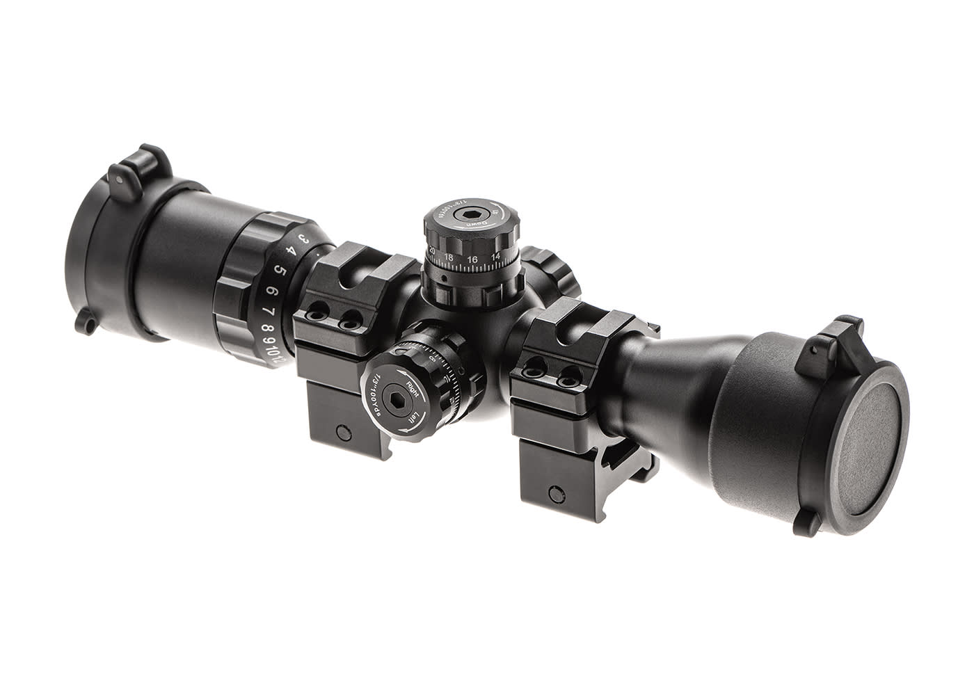 Leapers BugBuster 3-12X32 Scope Side AO Mil-Dot With QD Rings