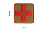 JTG Red Cross Rubber Patch 40mm