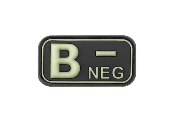 JTG Bloodtype Rubber Patch B Neg