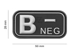 JTG Bloodtype Rubber Patch B Neg