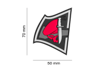 JTG Rebel Skull Rubber Patch