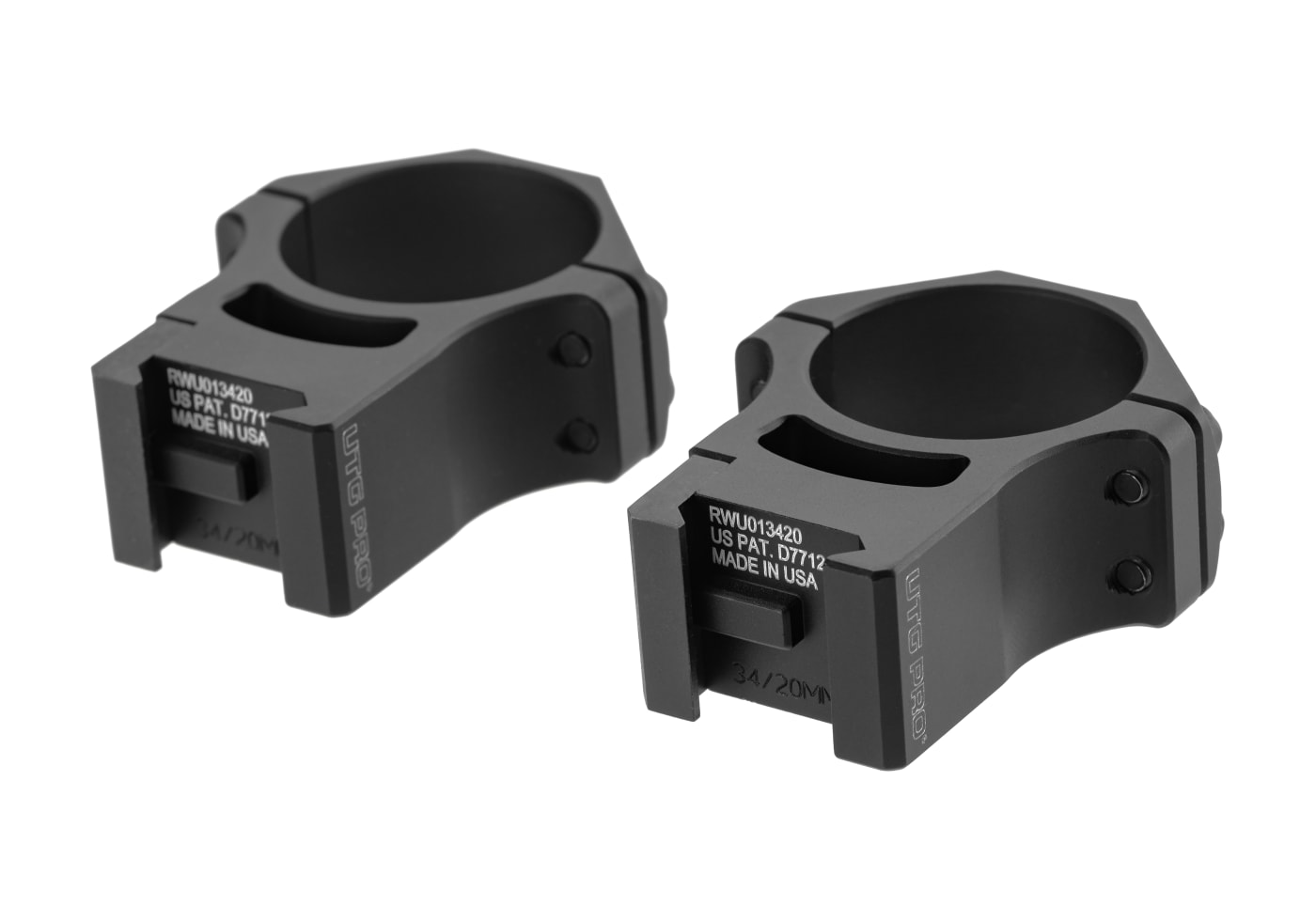 Leapers PRO 34mm High Profile P.O.I. Picatinny Rings