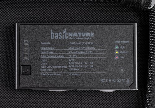 BasicNature Foldable Solar Charging Panel with Powerbank 10000mAh