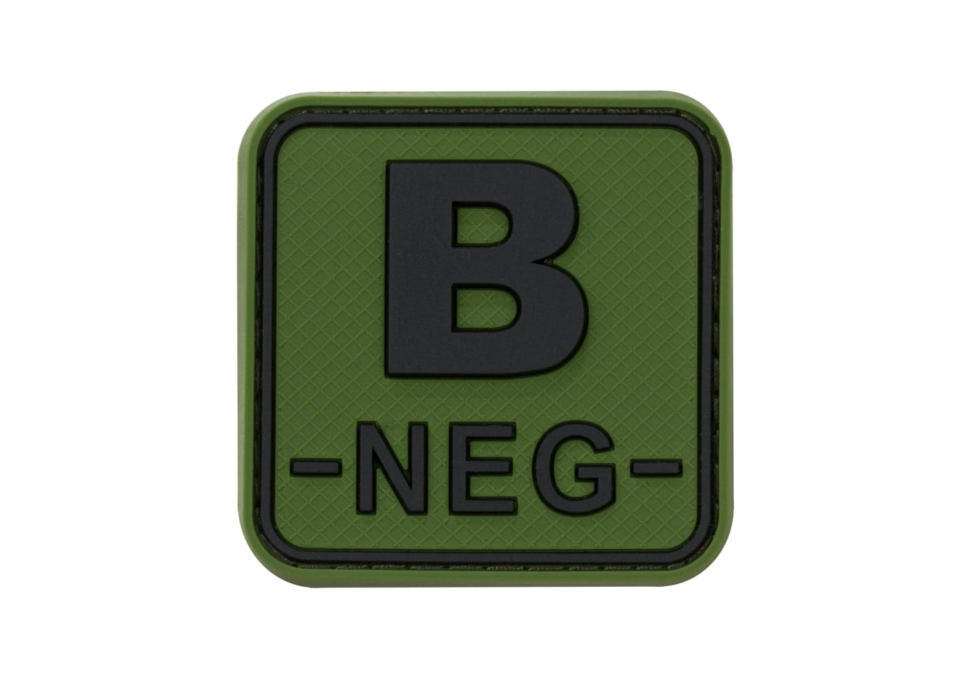 JTG Bloodtype Square Rubber Patch B Neg