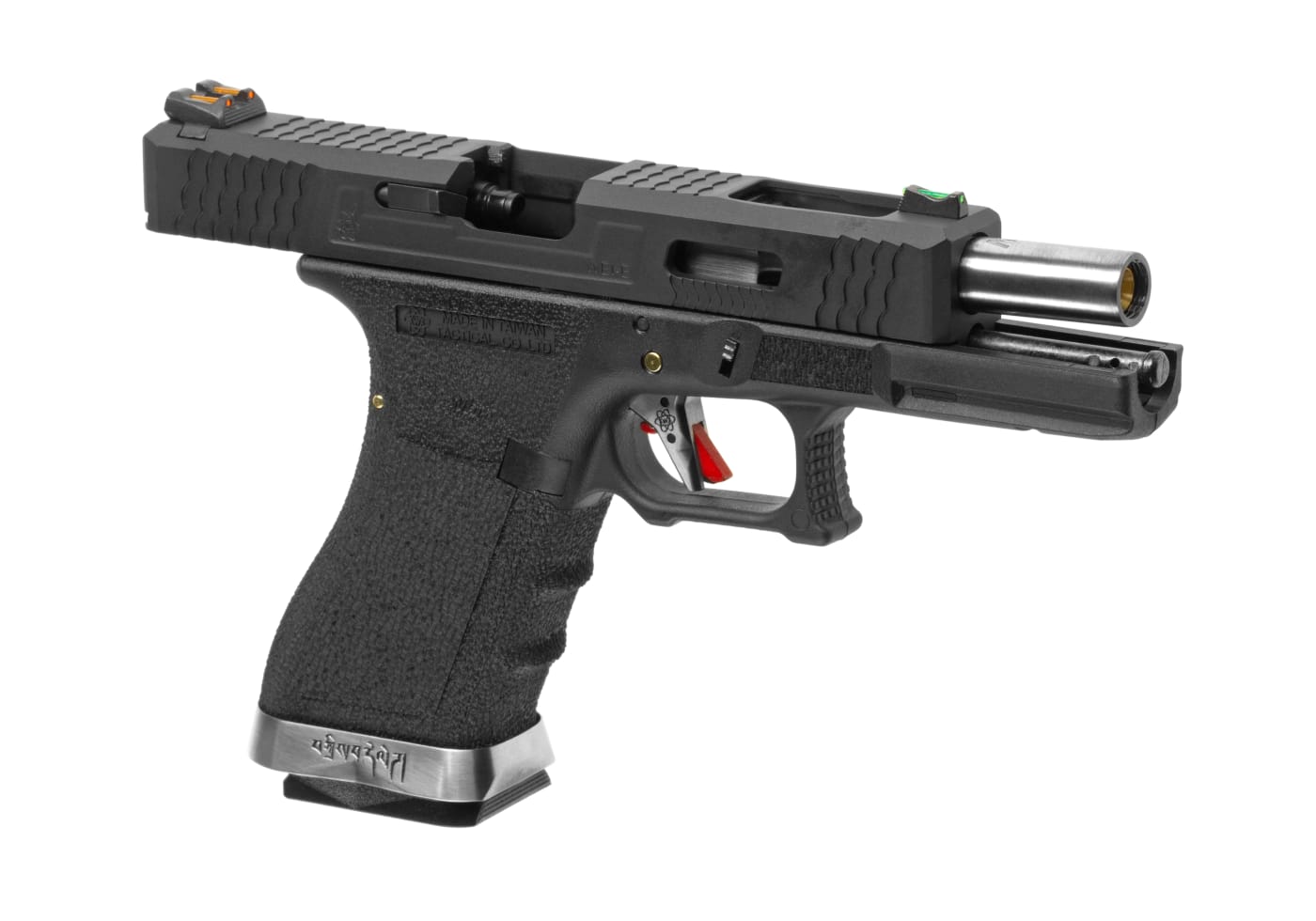 WE G-Force 17 BK Silver Barrel Metal Version GBB