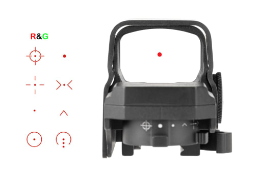 VictOptics SRD 1x27x39 Eight Reticle Red Dot Sight