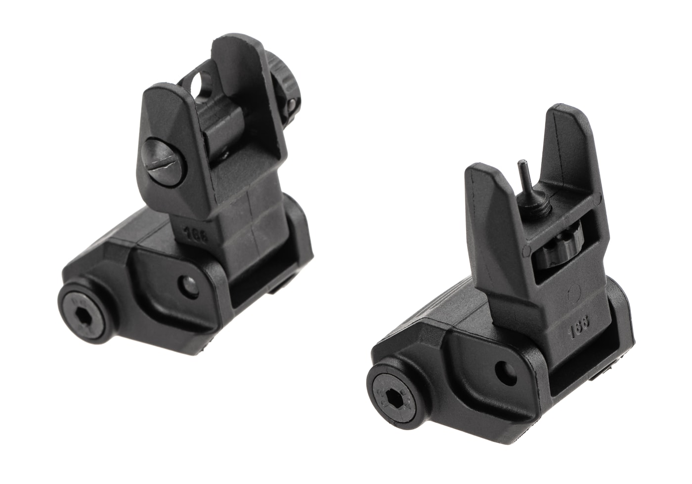 DLG Tactical Low Profile Folding Sight Set