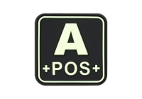 JTG Bloodtype Square Rubber Patch A Pos