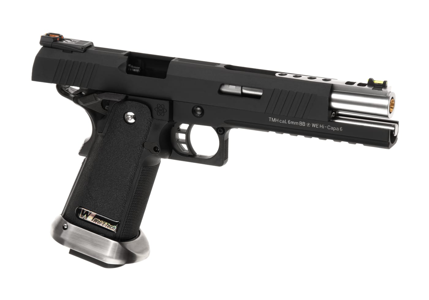 WE Hi-Capa 6 Force A Silver Barrel Full Metal GBB