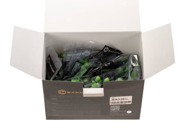 Earmor MaxDefense Silicone Ear Plugs NRR23 100 Pairs Box