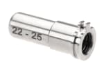 Maxx Model CNC Titanium Adjustable Air Seal Nozzle 22mm - 25mm for AEG