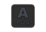 JTG Bloodtype Square Rubber Patch A Pos