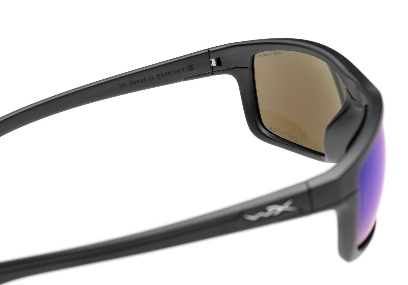 Wiley X WX Kingpin Captivate Polarized Blue Mirror