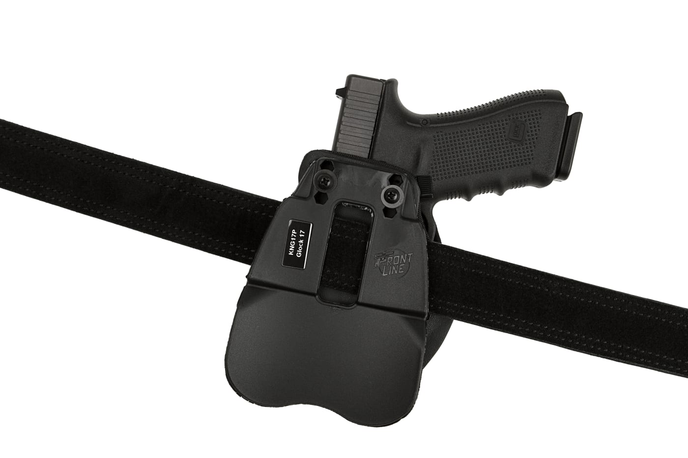 Frontline KNG Open Top Holster für Glock 17 Paddle