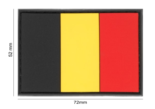 JTG Belgium Flag Rubber Patch