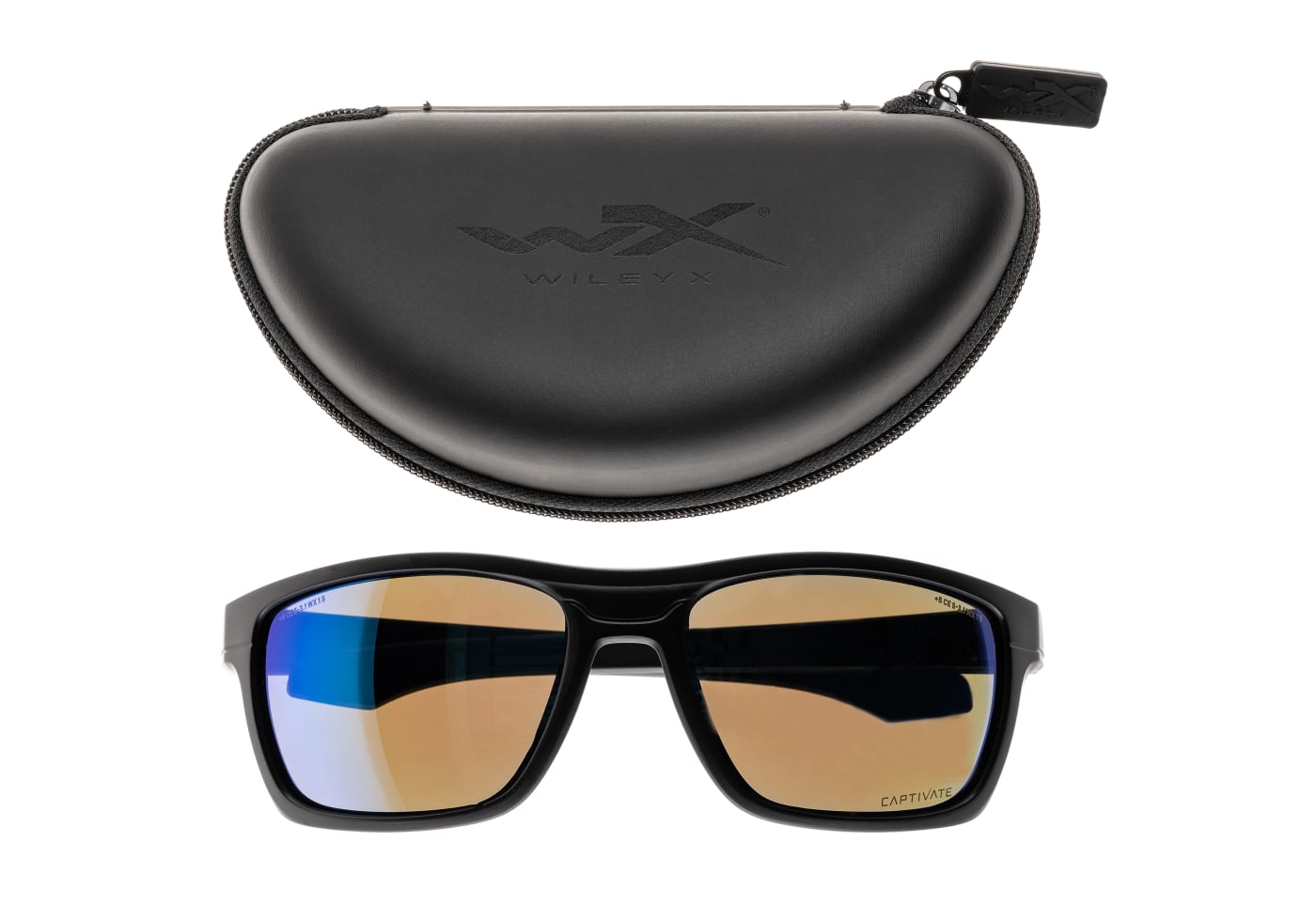 Wiley X WX Kingpin Captivate Polarized Blue Mirror
