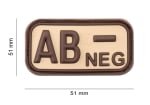 JTG Bloodtype Rubber Patch AB Neg