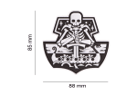 JTG Ghost Ship Skull Rubber Patch