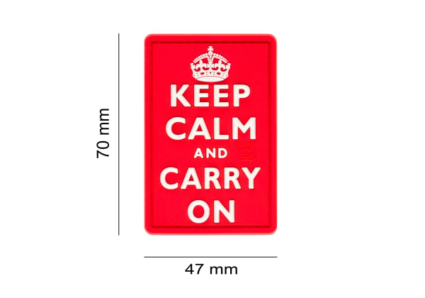 JTG Keep Calm Rubber Patch