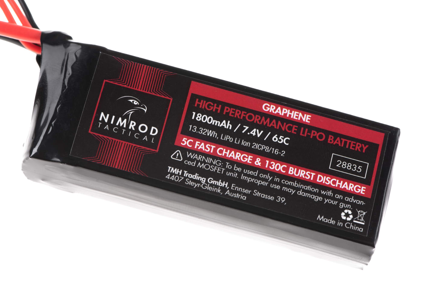 Nimrod Lipo 7.4V 1800mAh 65C Graphene Mini Type T-Plug