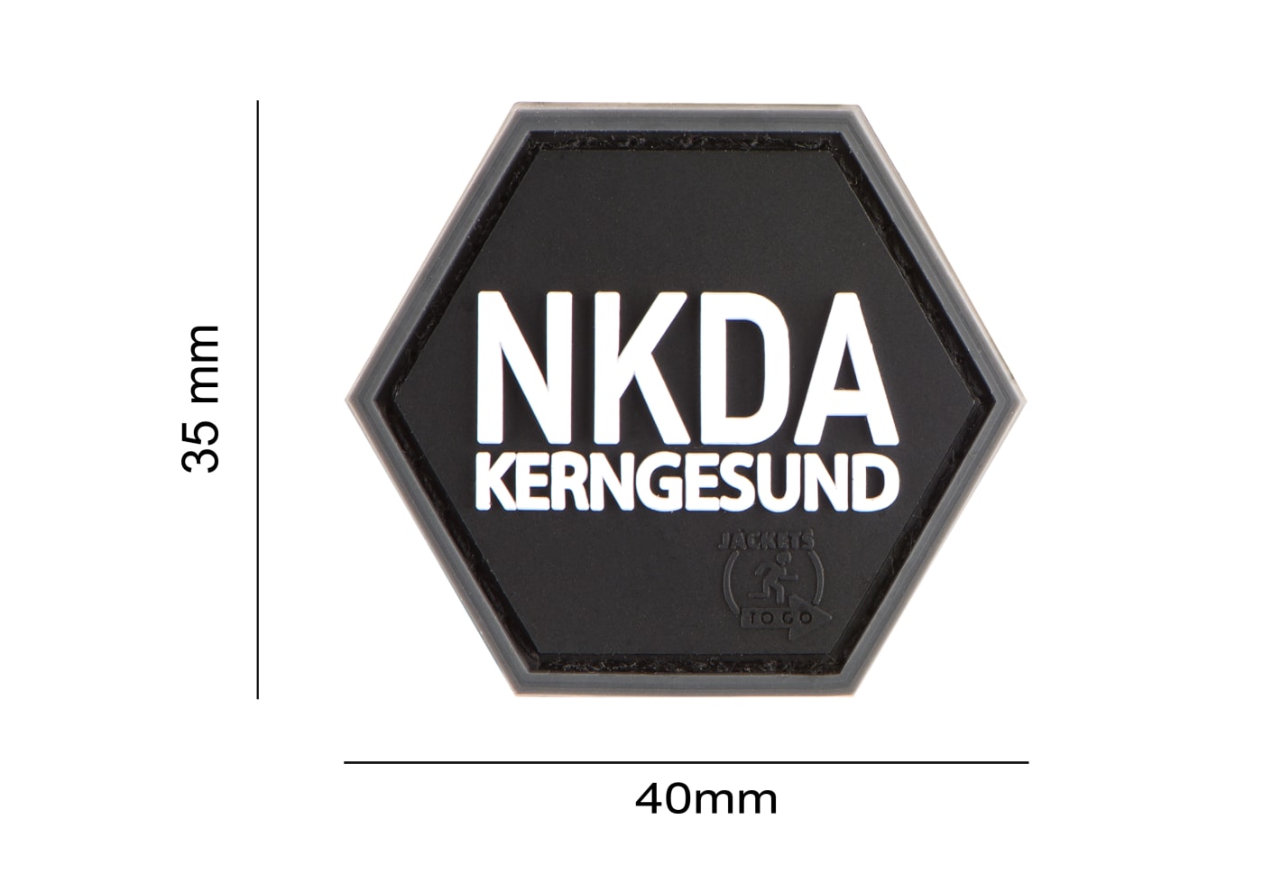JTG NKDA Kerngesund Hexagon Rubber Patch