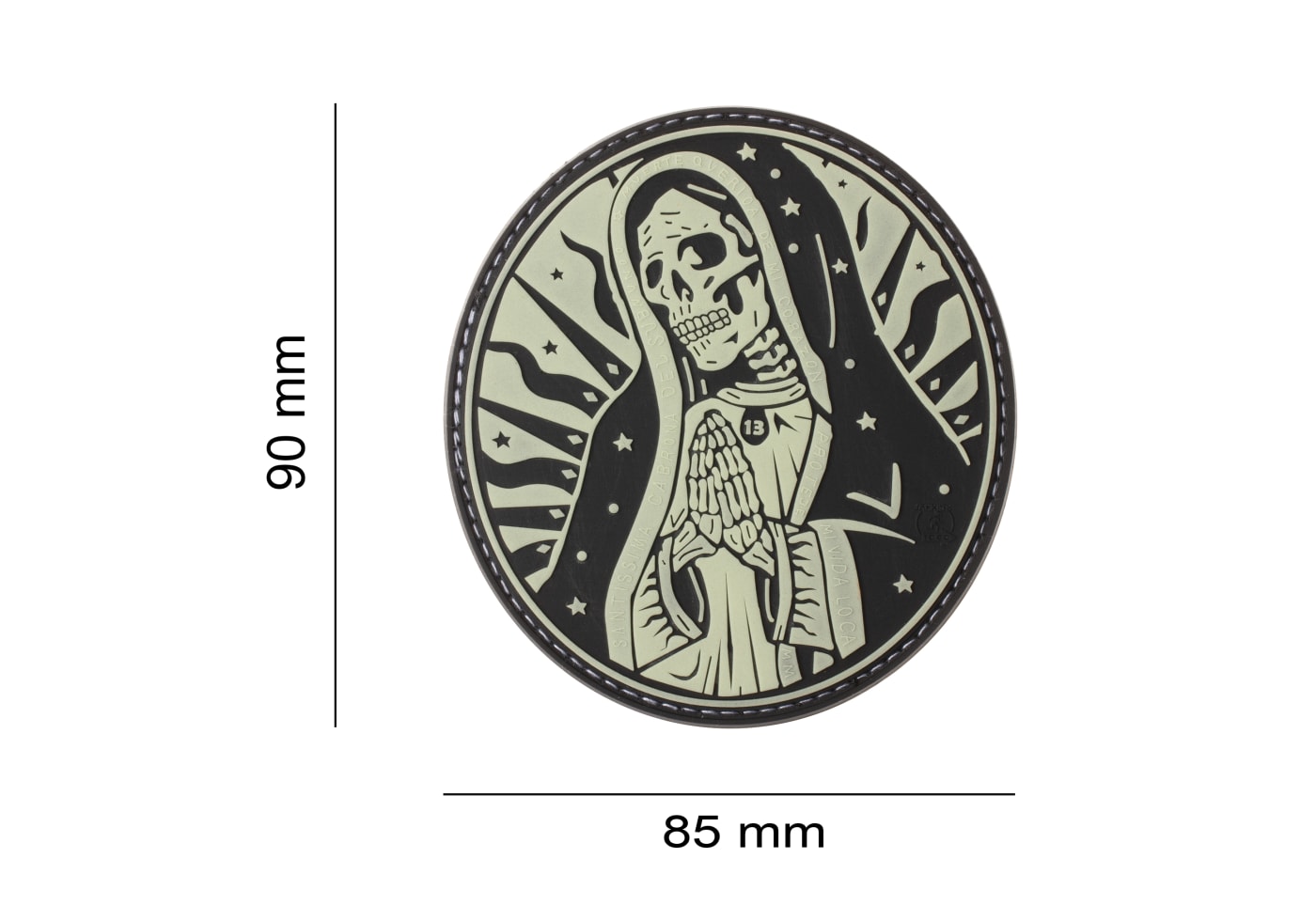 JTG Santa Muerte Rubber Patch