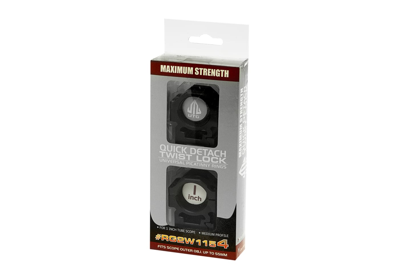 Leapers 25.4mm CNC Mount Rings Medium