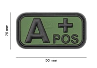 JTG Bloodtype Rubber Patch A Pos