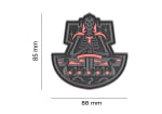 JTG Ghost Ship Skull Rubber Patch