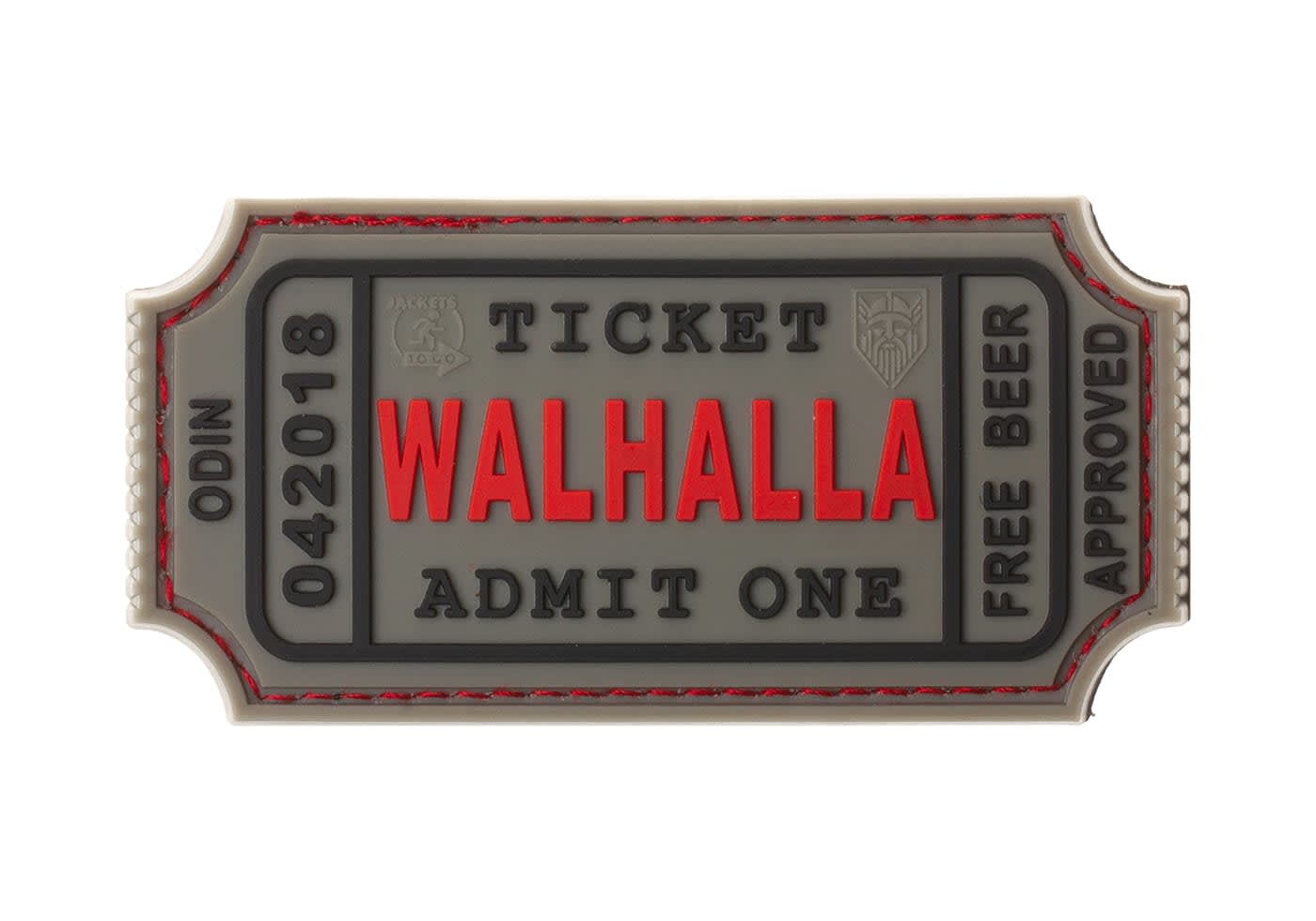 JTG Large Walhalla Ticket Rubber Patch