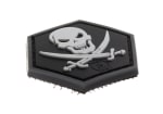 JTG No Fear Pirate Rubber Patch
