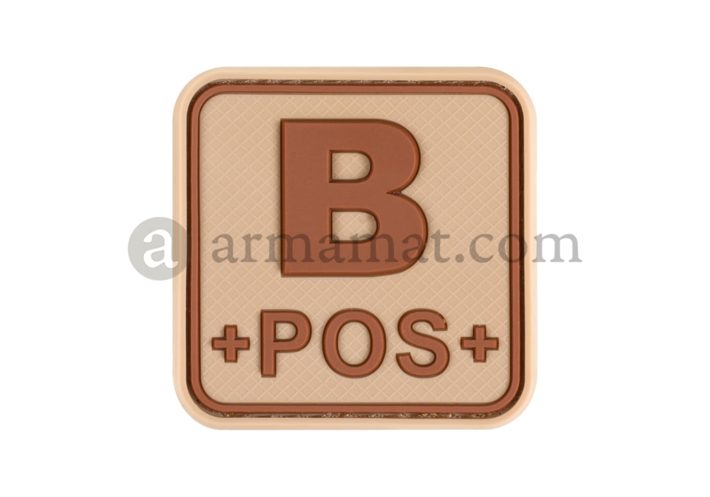JTG Bloodtype Square Rubber Patch B Pos
