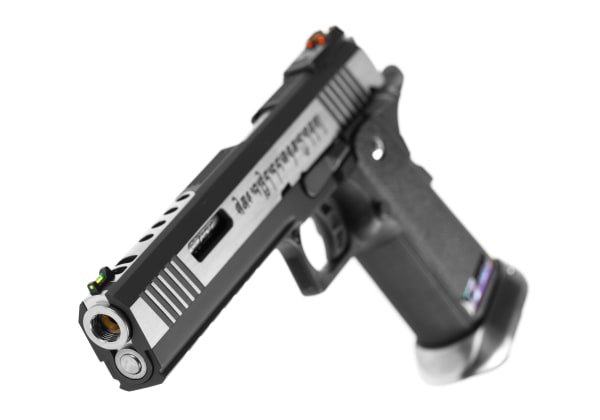 WE Hi-Capa 6 Force A Silver Barrel Full Metal GBB