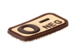 JTG Bloodtype Rubber Patch 0 Neg