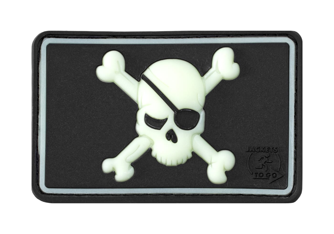 JTG Pirate Skull Rubber Patch