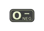 JTG Bloodtype Rubber Patch 0 Neg