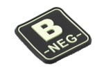 JTG Bloodtype Square Rubber Patch B Neg