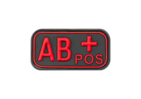 JTG Bloodtype Rubber Patch AB Pos