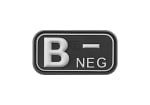 JTG Bloodtype Rubber Patch B Neg