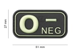 JTG Bloodtype Rubber Patch 0 Neg