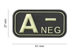 JTG Bloodtype Rubber Patch A Neg