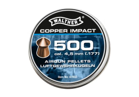 Walther 4.5mm Pointed Waisted Copper Pellets 0.46g 500rds