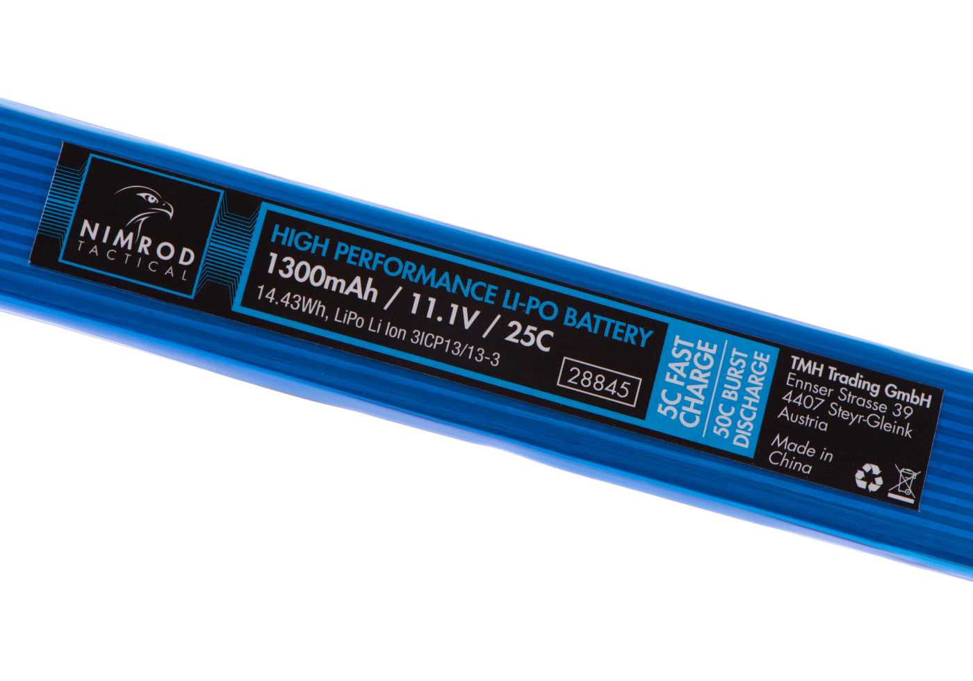 Nimrod Lipo 11.1V 1300mAh 25C Split Type T-Plug
